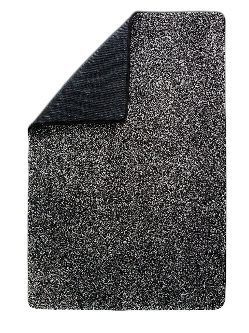 Eurow Trek N' Clean Microfiber Traction Floor Mat, Black and Gray, 30 by 40 Inch